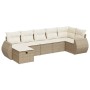 Set sofás de jardín 7 piezas y cojines ratán sintético beige de , Conjuntos de jardín - Ref: Foro24-3325604, Precio: 501,18 €...