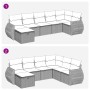 Set de sofás de jardín 7 pzas con cojines ratán sintético gris de , Conjuntos de jardín - Ref: Foro24-3325606, Precio: 466,58...