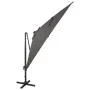 Sombrilla voladiza con poste y luces LED gris antracita 300 cm de vidaXL, Sombrillas - Ref: Foro24-312346, Precio: 258,56 €, ...