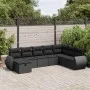 Set de sofás de jardín y cojines 8 piezas ratán sintético negro de , Conjuntos de jardín - Ref: Foro24-3325631, Precio: 498,6...