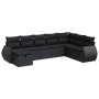 Set de sofás de jardín y cojines 8 piezas ratán sintético negro de , Conjuntos de jardín - Ref: Foro24-3325631, Precio: 521,5...