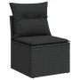 Set de sofás de jardín y cojines 8 piezas ratán sintético negro de , Conjuntos de jardín - Ref: Foro24-3325631, Precio: 498,6...