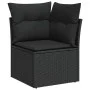 Set de sofás de jardín y cojines 8 piezas ratán sintético negro de , Conjuntos de jardín - Ref: Foro24-3325631, Precio: 498,6...