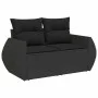 Set de sofás de jardín y cojines 8 piezas ratán sintético negro de , Conjuntos de jardín - Ref: Foro24-3325631, Precio: 498,6...