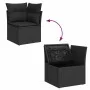 Set de sofás de jardín y cojines 8 piezas ratán sintético negro de , Conjuntos de jardín - Ref: Foro24-3325631, Precio: 498,6...