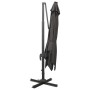 Sombrilla voladiza con poste y luces LED gris antracita 300 cm de vidaXL, Sombrillas - Ref: Foro24-312346, Precio: 267,05 €, ...