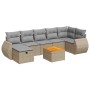 Set de sofás de jardín y cojines 8 piezas ratán sintético beige de , Conjuntos de jardín - Ref: Foro24-3325853, Precio: 508,7...