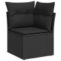 Set sofás jardín y cojines 8 pzas ratán sintético acacia negro de , Conjuntos de jardín - Ref: Foro24-3327979, Precio: 546,04...