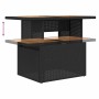 Set sofás jardín y cojines 8 pzas ratán sintético acacia negro de , Conjuntos de jardín - Ref: Foro24-3327979, Precio: 546,04...