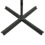 Sombrilla voladiza con poste y luces LED negra 250 cm de vidaXL, Sombrillas - Ref: Foro24-312324, Precio: 183,39 €, Descuento: %