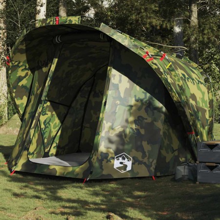 Tienda de pesca para 4 personas impermeable camuflaje de , Tiendas de campaña - Ref: Foro24-4009397, Precio: 126,32 €, Descue...