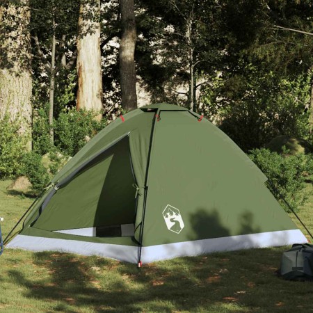Tienda de campaña iglú para 2 personas impermeable verde oliva de , Tiendas de campaña - Ref: Foro24-4009633, Precio: 34,01 €...