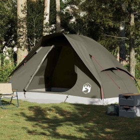 Tienda de campaña familiar iglú 6 personas impermeable marrón de , Tiendas de campaña - Ref: Foro24-4009646, Precio: 115,36 €...