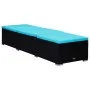 Tumbonas de jardín y mesita 3 piezas ratán sintético negro de vidaXL, Tumbonas - Ref: Foro24-3057668, Precio: 304,99 €, Descu...