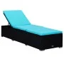 Tumbonas de jardín y mesita 3 piezas ratán sintético negro de vidaXL, Tumbonas - Ref: Foro24-3057668, Precio: 304,99 €, Descu...