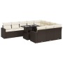Set de sofás de jardín 11 pzas cojines ratán sintético marrón de , Conjuntos de jardín - Ref: Foro24-3326394, Precio: 789,46 ...