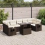 Set sofás de jardín 8 piezas y cojines ratán sintético marrón de , Conjuntos de jardín - Ref: Foro24-3326444, Precio: 590,86 ...