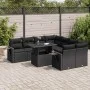 Set de sofás de jardín con cojines 9 pzas ratán sintético negro by , Garden sets - Ref: Foro24-3326446, Price: 661,74 €, Disc...