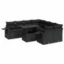 Set de sofás de jardín con cojines 9 pzas ratán sintético negro by , Garden sets - Ref: Foro24-3326446, Price: 661,74 €, Disc...