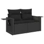 Set de sofás de jardín con cojines 9 pzas ratán sintético negro by , Garden sets - Ref: Foro24-3326446, Price: 661,74 €, Disc...