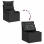 Set de sofás de jardín con cojines 9 pzas ratán sintético negro by , Garden sets - Ref: Foro24-3326446, Price: 661,74 €, Disc...