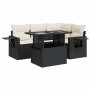 Set de muebles de jardín 5 pzas y cojines ratán sintético negro de , Conjuntos de jardín - Ref: Foro24-3326467, Precio: 383,1...