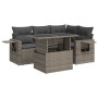 Juego de sofás jardín con cojines 5 pzas ratán sintético gris de , Conjuntos de jardín - Ref: Foro24-3326471, Precio: 413,61 ...