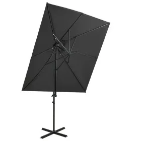 Cantilever parasol with anthracite double cover 250x250 cm by vidaXL, Umbrellas - Ref: Foro24-312362, Price: 135,86 €, Discou...