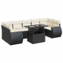Set de sofás de jardín y cojines 8 piezas ratán sintético negro de , Conjuntos de jardín - Ref: Foro24-3326597, Precio: 557,9...