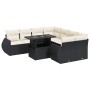 Set de sofás de jardín con cojines 9 pzas ratán sintético negro de , Conjuntos de jardín - Ref: Foro24-3326607, Precio: 609,4...