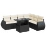 Set de sofás de jardín 7 pzas con cojines ratán sintético negro de , Conjuntos de jardín - Ref: Foro24-3326647, Precio: 487,0...