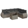 Set de sofás de jardín 7 pzas con cojines ratán sintético gris de , Conjuntos de jardín - Ref: Foro24-3326651, Precio: 495,50...