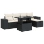 Set de sofás de jardín 6 piezas y cojines ratán sintético negro de , Conjuntos de jardín - Ref: Foro24-3327926, Precio: 407,1...