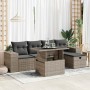 Set de muebles de jardín 6 pzas y cojines ratán sintético gris de , Conjuntos de jardín - Ref: Foro24-3327930, Precio: 421,52...