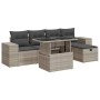 Set de sofás de jardín 6 pzas y cojines ratán sintético gris de , Conjuntos de jardín - Ref: Foro24-3327932, Precio: 442,41 €...