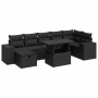 Set de muebles de jardín 5 pzas y cojines ratán sintético negro de , Conjuntos de jardín - Ref: Foro24-3327945, Precio: 557,6...