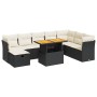 Set sofás jardín y cojines 9 pzas ratán sintético acacia negro de , Conjuntos de jardín - Ref: Foro24-3327987, Precio: 562,81...