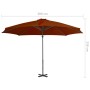 Sombrilla voladiza con palo de aluminio terracota 300 cm de vidaXL, Sombrillas - Ref: Foro24-312307, Precio: 145,43 €, Descue...
