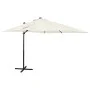 Sombrilla de jardín voladiza con palo y luces LED arena 250 cm de vidaXL, Sombrillas - Ref: Foro24-312320, Precio: 177,45 €, ...