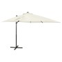 Sombrilla de jardín voladiza con palo y luces LED arena 250 cm de vidaXL, Sombrillas - Ref: Foro24-312320, Precio: 180,08 €, ...