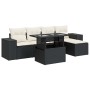 Set de sofás de jardín 6 piezas y cojines ratán sintético negro de , Conjuntos de jardín - Ref: Foro24-3326777, Precio: 406,1...