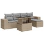Juego de sofás jardín con cojines 6 pzas ratán sintético beige de , Conjuntos de jardín - Ref: Foro24-3326780, Precio: 454,43...