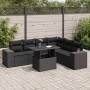 Set de sofás de jardín 7 pzas con cojines ratán sintético negro de , Conjuntos de jardín - Ref: Foro24-3326806, Precio: 527,3...