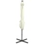 Sombrilla de jardín voladiza con palo y luces LED arena 250 cm de vidaXL, Sombrillas - Ref: Foro24-312320, Precio: 180,08 €, ...