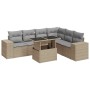 Set sofás de jardín 7 piezas y cojines ratán sintético beige de , Conjuntos de jardín - Ref: Foro24-3326810, Precio: 528,23 €...