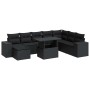 Set de sofás de jardín con cojines 9 pzas ratán sintético negro de , Conjuntos de jardín - Ref: Foro24-3326846, Precio: 621,2...