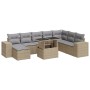 Set de sofás de jardín con cojines 9 pzas ratán sintético beige de , Conjuntos de jardín - Ref: Foro24-3326850, Precio: 631,4...
