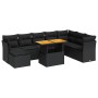 Set de sofás de jardín con cojines 9 pzas ratán sintético negro de , Conjuntos de jardín - Ref: Foro24-3326960, Precio: 615,4...