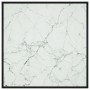 Mesa de centro negra con vidrio de mármol blanco 90x90x50 cm de vidaXL, Mesas de centro - Ref: Foro24-322913, Precio: 83,73 €...