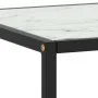 Black coffee table with white marble glass 90x90x50 cm by vidaXL, Coffee table - Ref: Foro24-322913, Price: 83,09 €, Discount: %